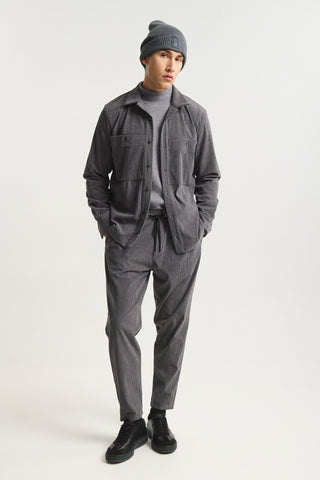 Ανδρικό πουκάμισο Overshirt P/COC P-2135 P/COC P-2135 GREY W25/26