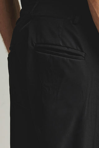 Ανδρικό παντελόνι με λάστιχο πίσω P/COC P-2141 BLACK W25/26