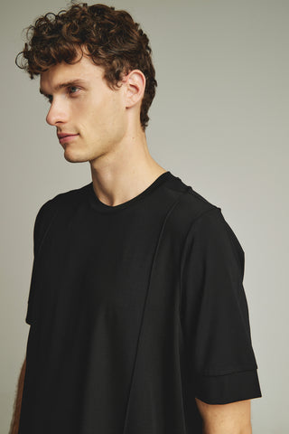 Ανδρική μπλούζα κοντομάνικη P/COC P-2176 BLACK W25/26