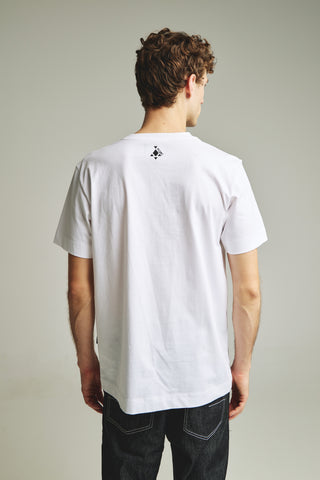 Ανδρικό t-shirt με τύπωμα P/COC P-2186 WHITE W25/26