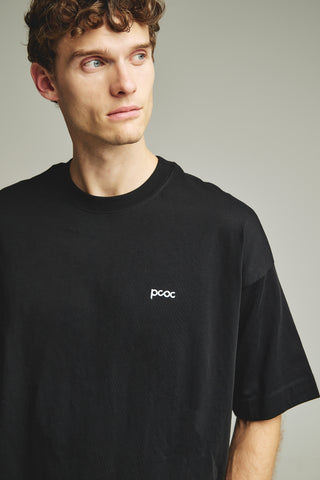 Ανδρικό t-shirt με τύπωμα P/COC P-2191 BLACK W25/26