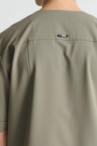 Ανδρικό πουκάμισο κοντομάνικο P/COC P-2214 OLIVE GREEN SS26