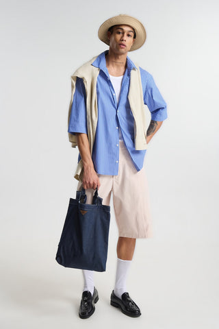 Ανδρικό πουκάμισο κοντομάνικο P/COC P-2267 BLUE SS26