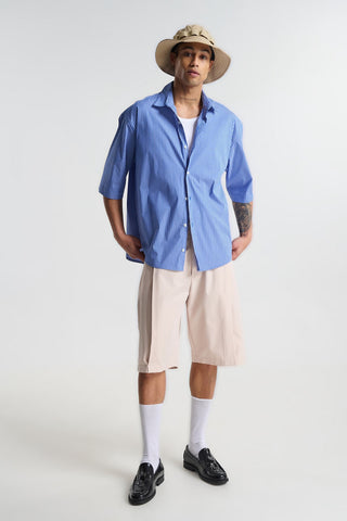 Ανδρικό πουκάμισο κοντομάνικο P/COC P-2267 BLUE SS26