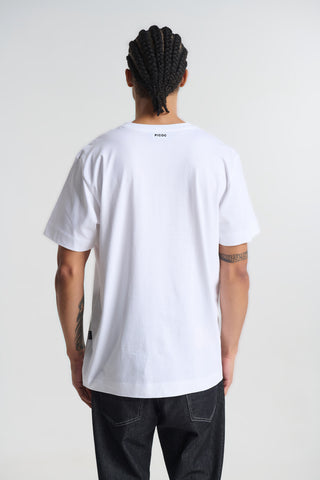 Ανδρικό t-shirt με τύπωμα P/COC P-2293 WHITE SS26