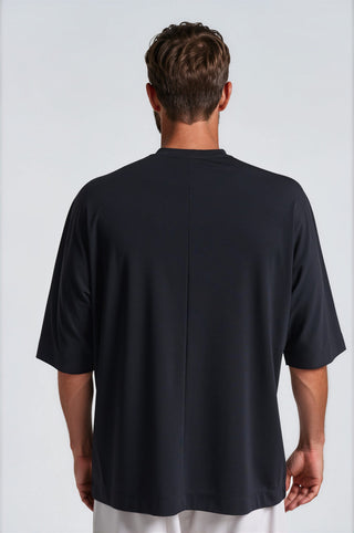Ανδρική μπλούζα κοντομάνικη P/COC P-2325 BLACK W26/27