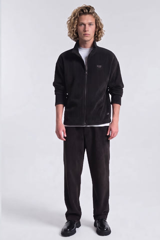 Ανδρική ζακέτα κοτλέ P/COC P-2334 BLACK W26/27