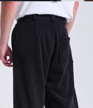 Ανδρικό παντελόνι κοτλέ P/COC P-2335 BLACK W26/27
