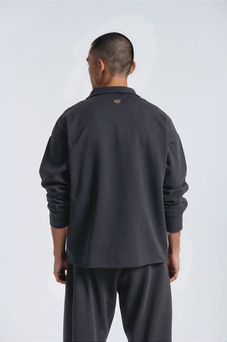 Ανδρική ζακέτα φούτερ P/COC P-2337 GRAY W26/27