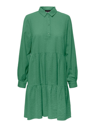 Γυναικείο φόρεμα PCABRIEL LS DRESS KAC PIECES 17131466 GREEN W25/26