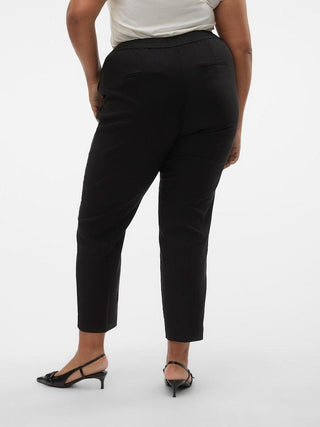 Γυναικείο παντελόνι VMCMIRA MR TAPERED ELASTIC PANT curve VERO MODA 10298592 Black W 23/24