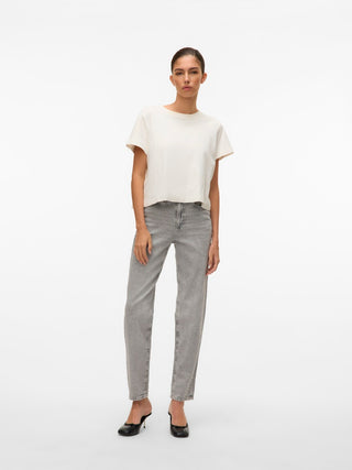 Γυναικείο τζίν VMTESSA HR MOM JEANS RA207 GA VERO MODA 10308860 LIGHT GREY DENIM NOOS SS26