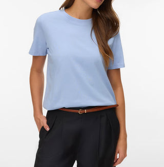 Γυναικείο t-shirt VMPAULINA THEA SS T-SHIRT JRS VERO MODA 10352517 BRUNNERA BLUE NOOS SS26