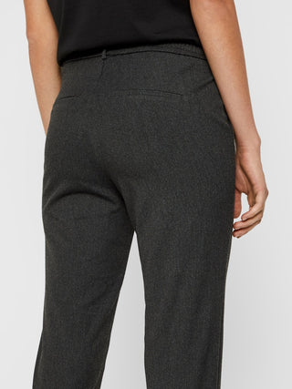 Γυναικείο παντελόνι VMMAYA MW LOOSE SOLID PANT Vero Moda 10225280 DARK GREY MELANGE NOOS W26/27