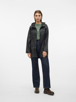 Γυναικεία καπαρντίνα αδιάβροχη VMMALOU COATED JACKET VERO MODA 10266982 BLACK NOOS SS26
