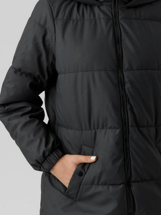 Γυναικείο μπουφάν VMGRETAFIE 3/4 COATED JACKET VERO MODA 10275292 Black W 23/24