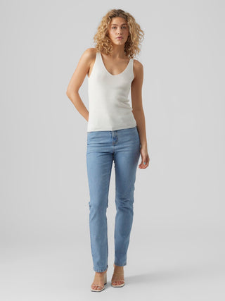 Γυναικείο top VMNEWLEX SUN SL TOP GA VERO MODA 10281877 SNOW WHITE NOOS SS26