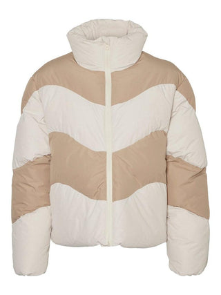 Γυναικείο μπουφάν VMWAVE SHORT CONTRAST JACKET BOOS VERO MODA 10290472 Oatmeal W 23/24