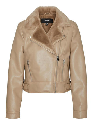 Γυναικείο Biker Jacket VMHAILEY SHORT COATED JACKET VERO MODA 10250405 Silver Mink W 23/24