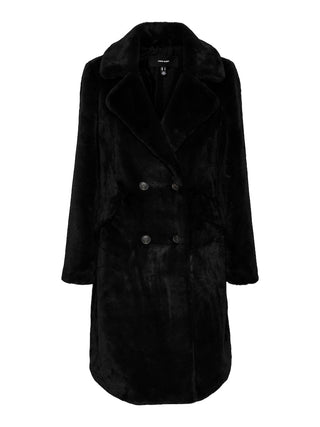 Γυναικεία γούνα VMSONJAELLY LONG FAKE FUR COAT BOOS VERO MODA 10289479 Black W 23/24