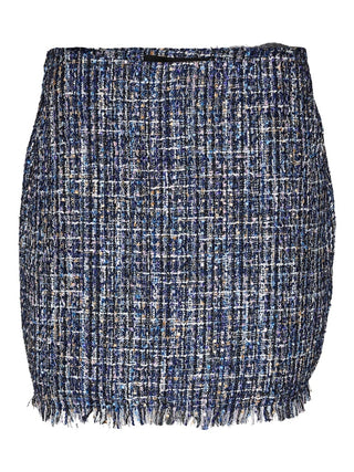 Γυναικεία φούστα VMCHANTELLE HR SHORT TWEED SKIRT VERO MODA 10299449 Navy Blazer W 23/24