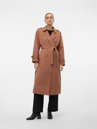 Γυναικεία καπαρντίνα VMCHLOE LONG TRENCHCOAT GA VERO MODA 10300263 Clove NOOS W24/25