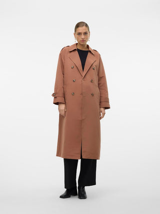 Γυναικεία καπαρντίνα VMCHLOE LONG TRENCHCOAT GA VERO MODA 10300263 Clove NOOS W24/25