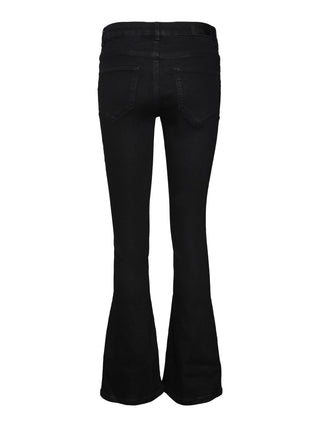 Γυναικείο τζιν Flared Fit 70% Cotton, 29% Polyester, 1% Elastane VMELLY MR FLARED JEANS BLK VERO MODA 10313109 Black W24/25