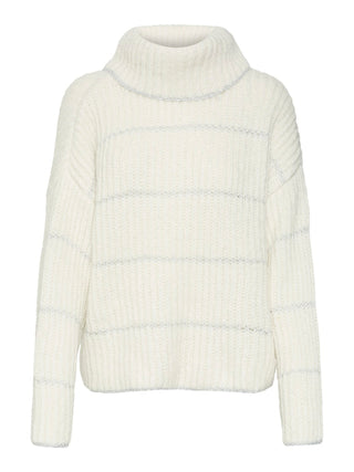 Γυναικεία πλεκτή μπλούζα VMSHILA LS COWLNECK PULLOVER GA VERO MODA 10315460 Birch W24/25