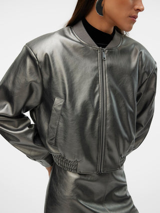 Γυναικείο Jacket Bomber VMCAMILLA COATED SHORT JACKET VERO MODA 10319672 Gunmetal W24/25