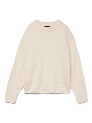 Γυναικεία πλεκτή μπλούζα VMBOOM LS O-NECK PULLOVER GA VERO MODA 10320463 BIRCH NOOS W26/27