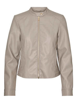 Γυναικείο Biker Jacket VMFAVODREAM COATED JACKET ENT Vero Moda 10321554 Moon Rock SS25