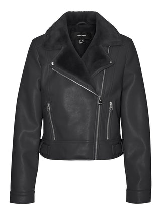 Γυναικείο Biker Jacket VMHAILEY SHORT COATED JACKET VERO MODA 10250405 Asphalt W24/25