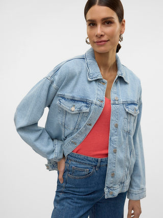 Γυναικείο μπουφάν VMTESSA LS OVERSIZE DENIM JACKET GA Vero Moda 10329868 Light Blue Denim NOOS SS26