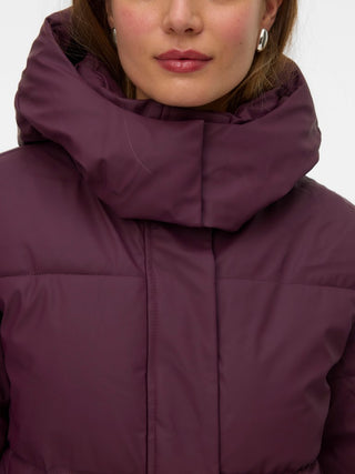 Γυναικείο μπουφάν VMGRETAKYLIE SHORT COATED JACKET Vero Moda 10311315 WINETASTING NOOS W26/27