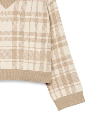 Γυναικεία πλεκτή μπλούζα VMGOLD ART LS V-NECK PULLOVER Vero Moda 10332195 Silver Mink W25/26