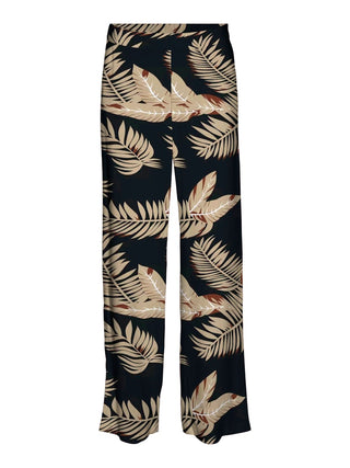 Γυναικεία παντελόνα VMEASY JOY HW WIDE PANTS WVN GA Vero Moda 10297357 Black/Fioni SS25