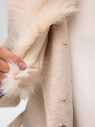 Γυναικείο παλτό VMAUTUMN DIVA LONG COAT GA Vero Moda 10333658 Oatmeal W25/26