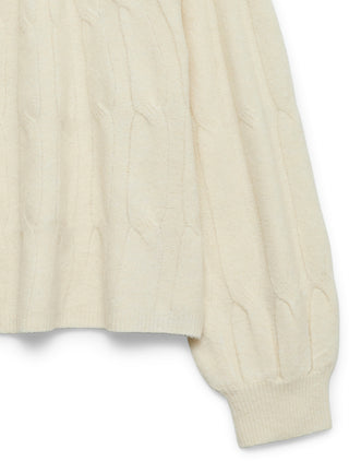 Γυναικεία πλεκτή μπλούζα VMGEMINI LS HIGHNECK PULLOVER BF Vero Moda 10331822 Birch W25/26