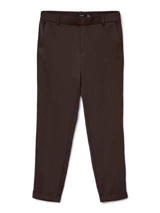 Γυναικείο παντελόνι VMMAYA MW LOOSE SOLID PANT VERO MODA 10225280 CHOCOLATE TORTE NOOS W26/27