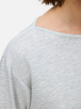 Γυναικεία μπλούζα VMHALI L/S BOAT NECK TOP JRS GA BOO Vero Moda 10337750 Light Grey Melange W25/26