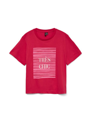 Γυναικείο t-shirt VMVIVIAN METTE SS TOP BOX JRS Vero Moda 10338449 Jazzy SS26