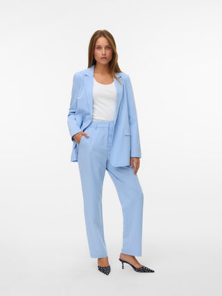 Γυναικείο παντελόνι VMZELDA HW STRAIGHT PANT ENT Vero Moda 10261257 Brunnera Blue SS26