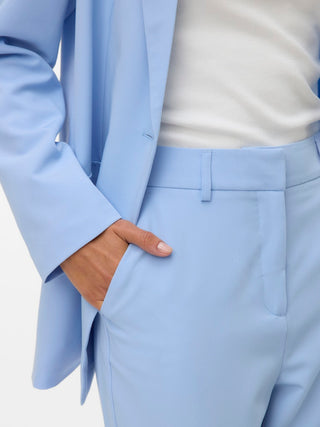 Γυναικείο παντελόνι VMZELDA HW STRAIGHT PANT ENT Vero Moda 10261257 Brunnera Blue SS26