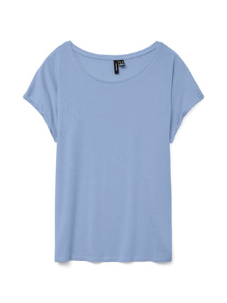 Γυναικεία μπλούζα κοντομάνικη VMAVA PLAIN SS TOP JRS Vero Moda 10284468 Brunnera Blue NOOS SS26