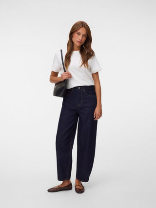 Γυναικείο τζίν VMBILLIE HR BARREL ANK JEANS LI3191 VERO MODA 10348147 DARK BLUE DENIM NOOS W26/27