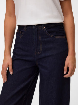 Γυναικείο τζίν VMBILLIE HR BARREL ANK JEANS LI3191 VERO MODA 10348147 DARK BLUE DENIM NOOS W26/27