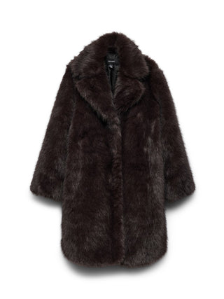 Γυναικεία γούνα VMGLORIASOFIA COAT BOO VERO MODA 10348283 CHOCOLATE TORTE W26/27