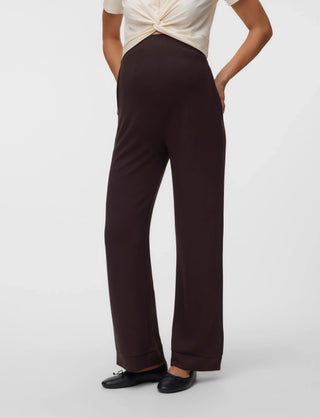 Γυναικείο παντελόνι VMHALI HW WIDE PANT JRS VERO MODA 10348701 CHOCOLATE TORTE W26/27