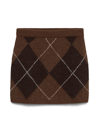 Γυναικεία φούστα VMDARLA NW SHORT SKIRT VERO MODA 10350490 COCOA BROWN W26/27